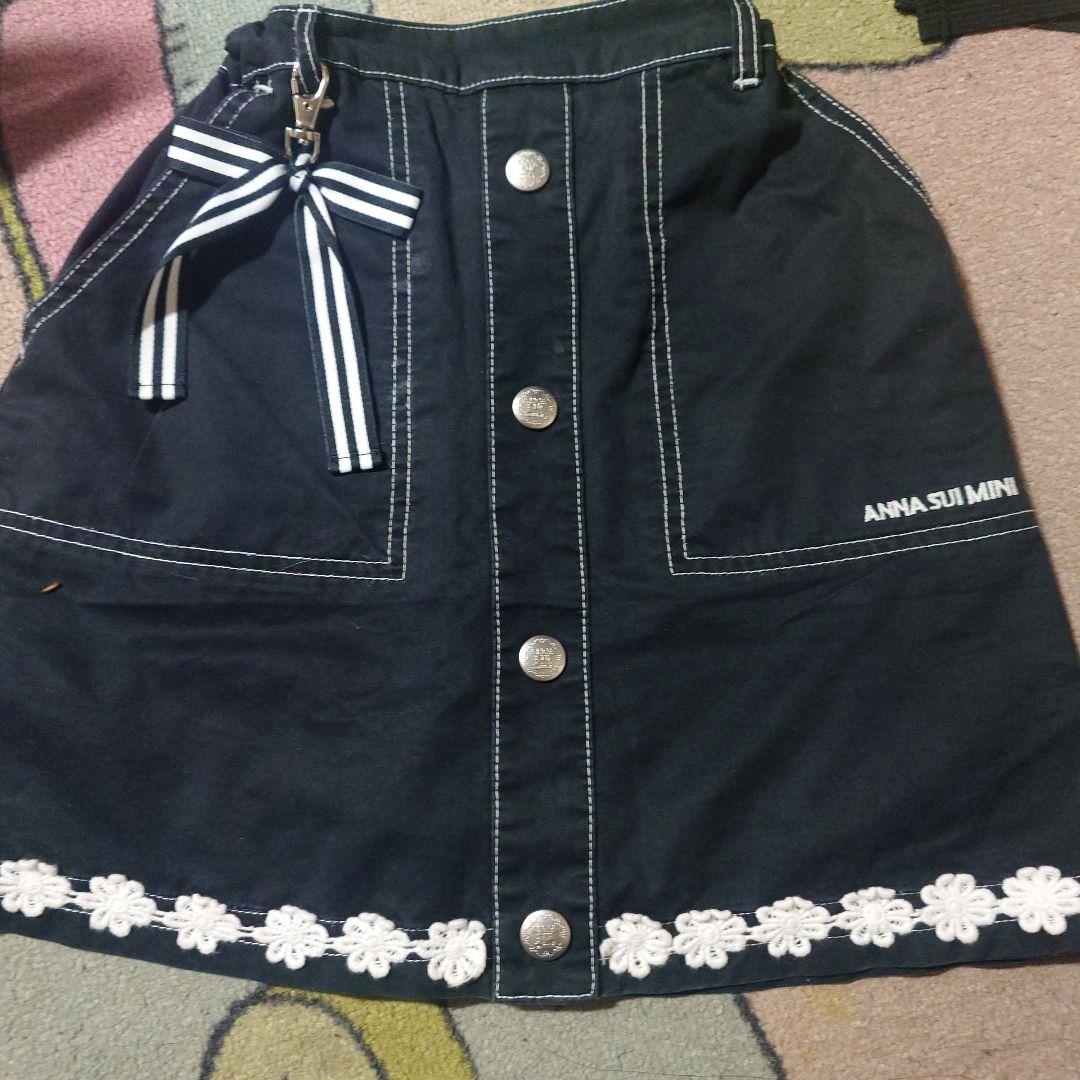 アナスイミニ⭐︎140cm⭐︎新品未使用ですが少し訳あり アナスイミニANNA SUI MINI女の子140ホワイトチュニック半袖T