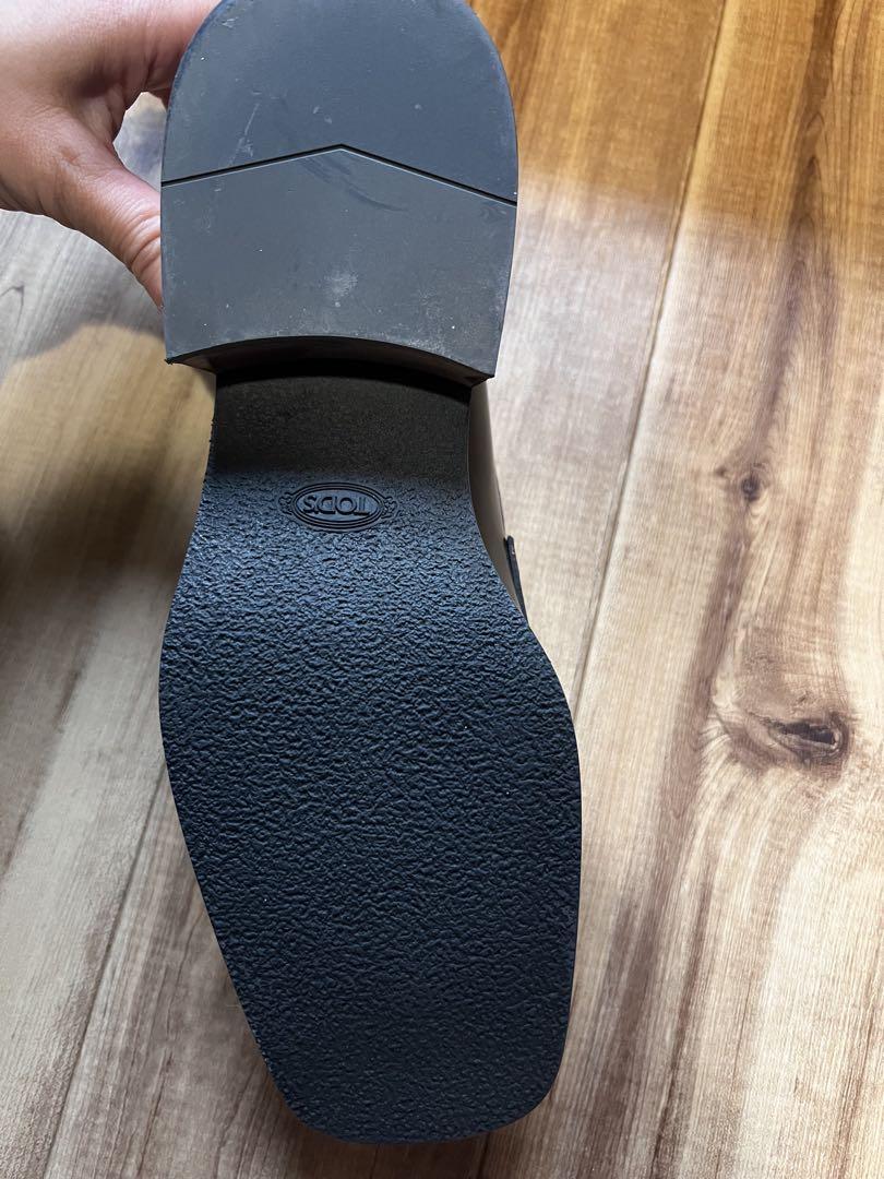TOD'S ブラック ヒールローファー 37
