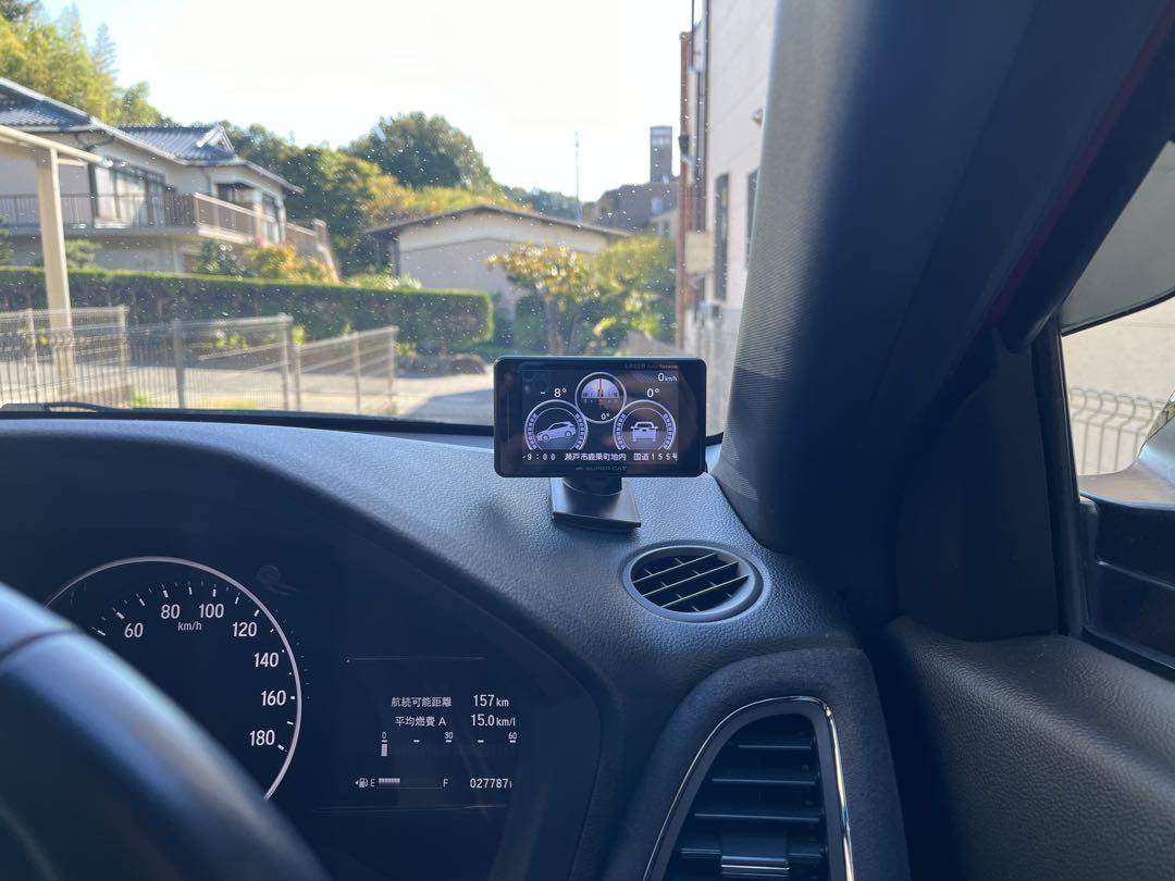 紅　ユピテル A350α GPSアンテナ内蔵レーザーレーダー探知機
