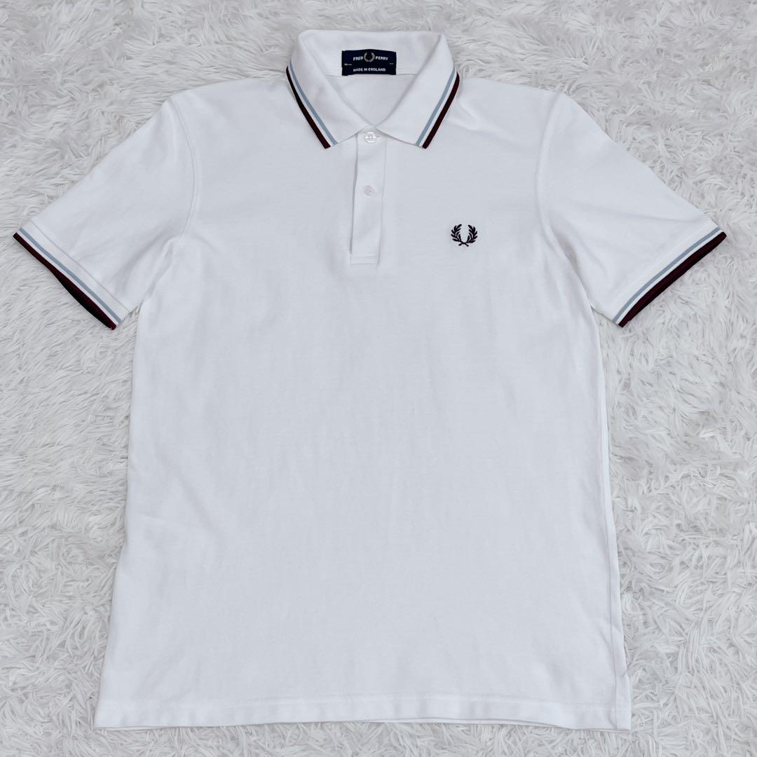 【希少サイズ】フレッドペリー ポロシャツ M12 イングランド製 サイズ46 FRED PERRY フレッドペリー ポロシャツ 英国製 半袖 メンズ M12