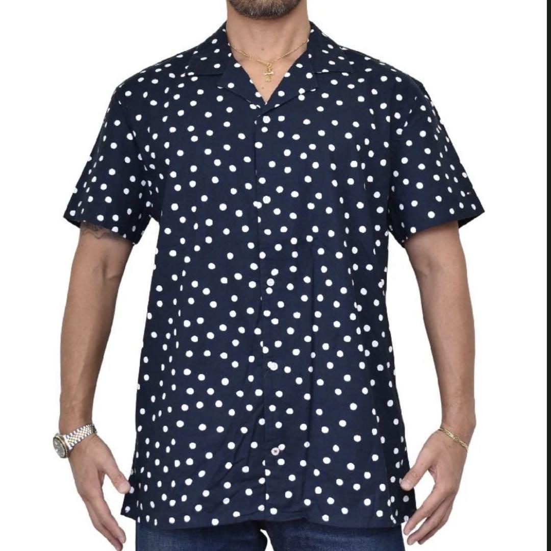 新品 TOMMY HILFIGER トミーヒルフィガー ドット柄 半袖シャツ