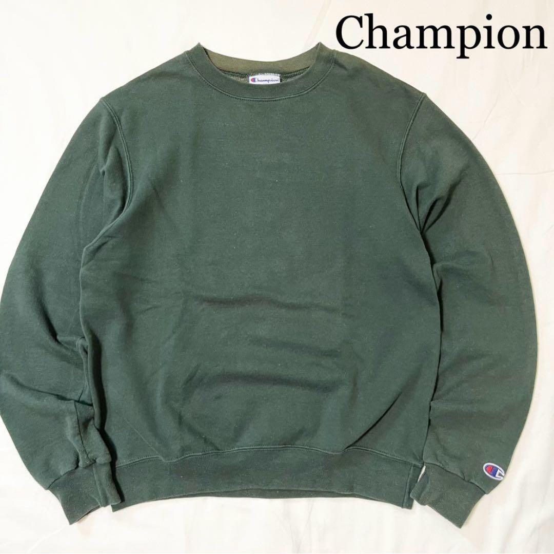 【フェード】Champion チャンピオン 目無し クルーネックスウェット 古着