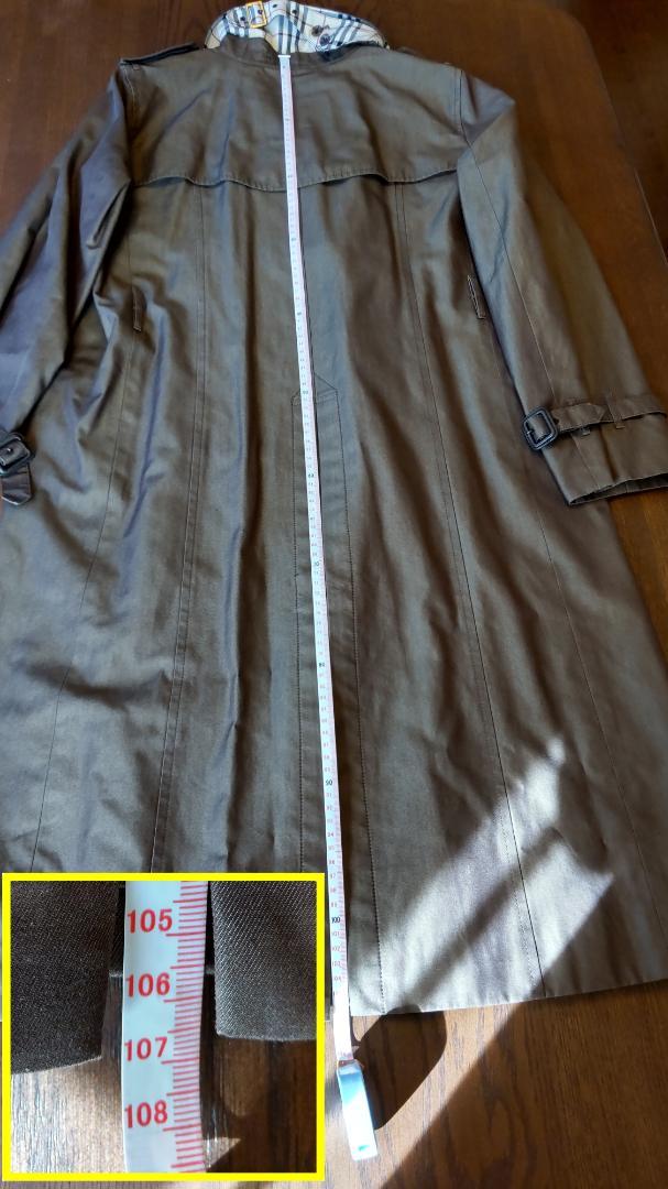 百貨店購入 美品 バーバリー 茶色 トレンチ レディース 11号