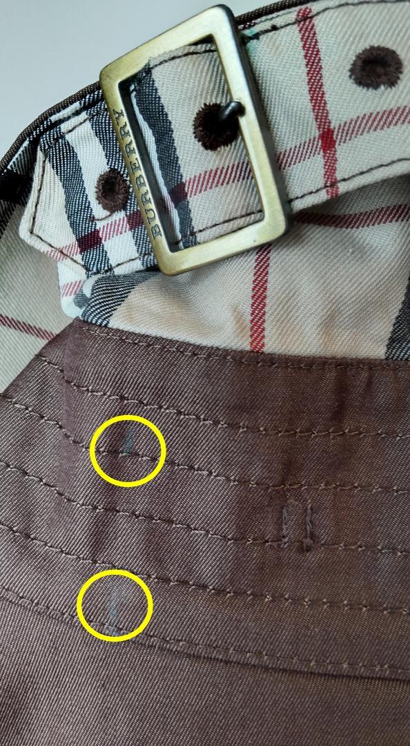 百貨店購入 美品 バーバリー 茶色 トレンチ レディース 11号