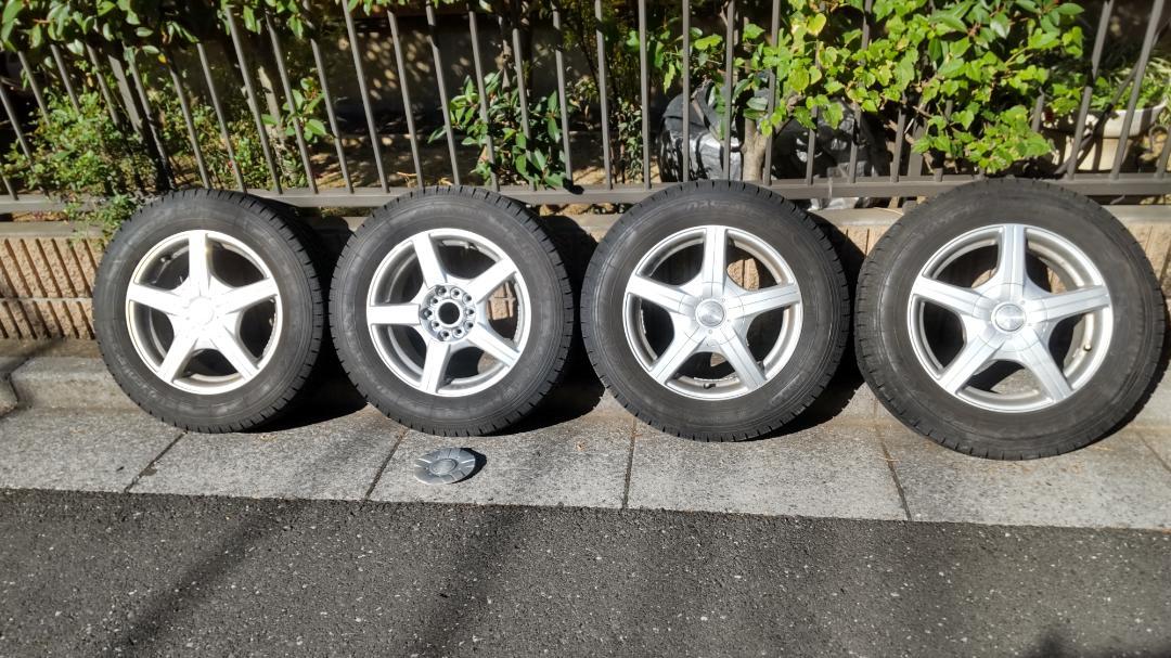 195/65R15　スタッドレス　ホイールセット　5穴