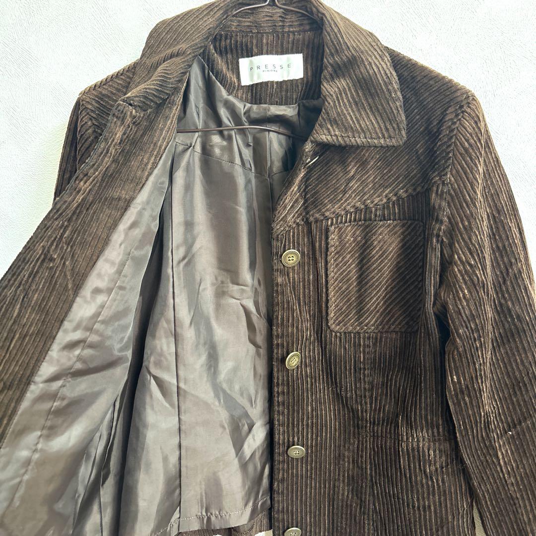 PRESSE PINORE ジャケット PRESSE PINORE プレッセ ピノーレ ジャケット アウター ブラウン