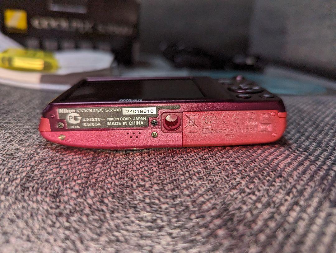 動作品】 Nikon COOLPIX S3500 ピンク デジタルカメラ