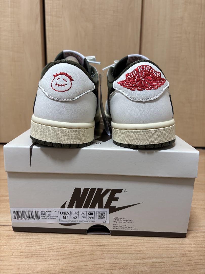 新品Travis Scott Jordan 1 Reverse Olive