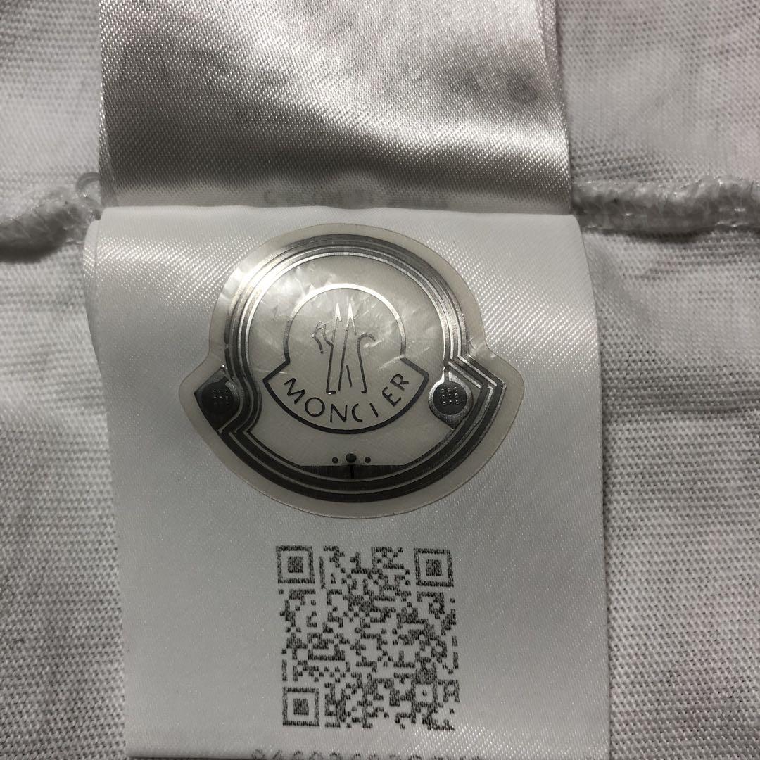 極美品　モンクレール　トリコ　ロゴ　Tシャツ　ホワイトL 国内正規品 4S313