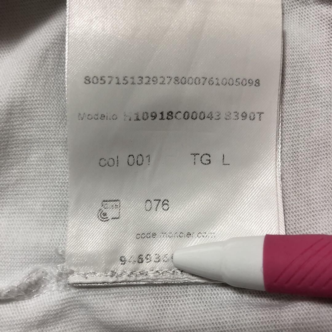 極美品　モンクレール　トリコ　ロゴ　Tシャツ　ホワイトL 国内正規品 4S313