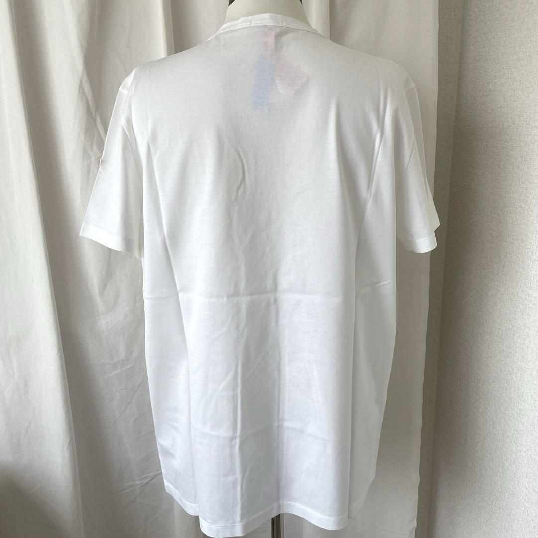 ゆみりん様　 モンクレール Tシャツ デカロゴ　デカワッペン　ホワイト　白 モンクレール ブランドロゴ Tシャツ ワッペン M 白 23ss