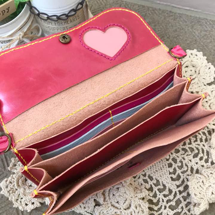 ご確認用 牛革 長財布 ハンドメイド ロングウォレット 薔薇 画像2