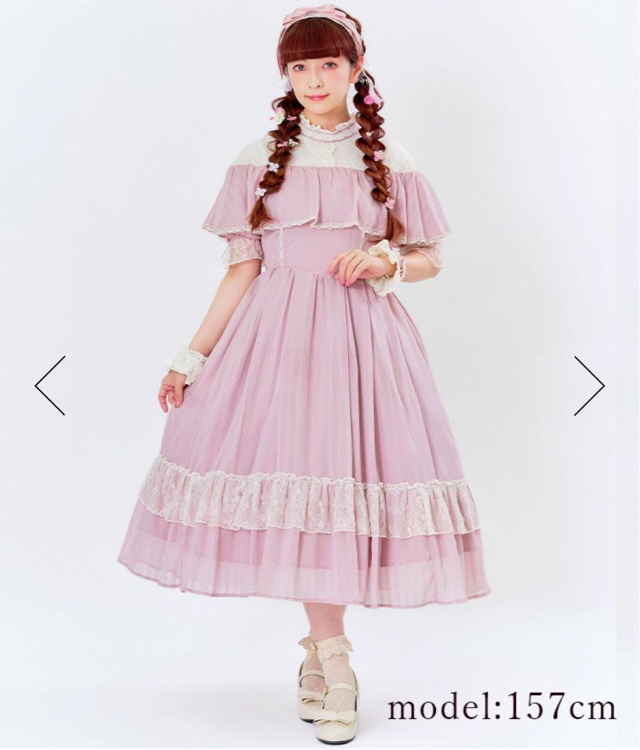 axes femme kawaii クラシックベリーワンピース　ピンク LD351X15S_019_LL.jpg