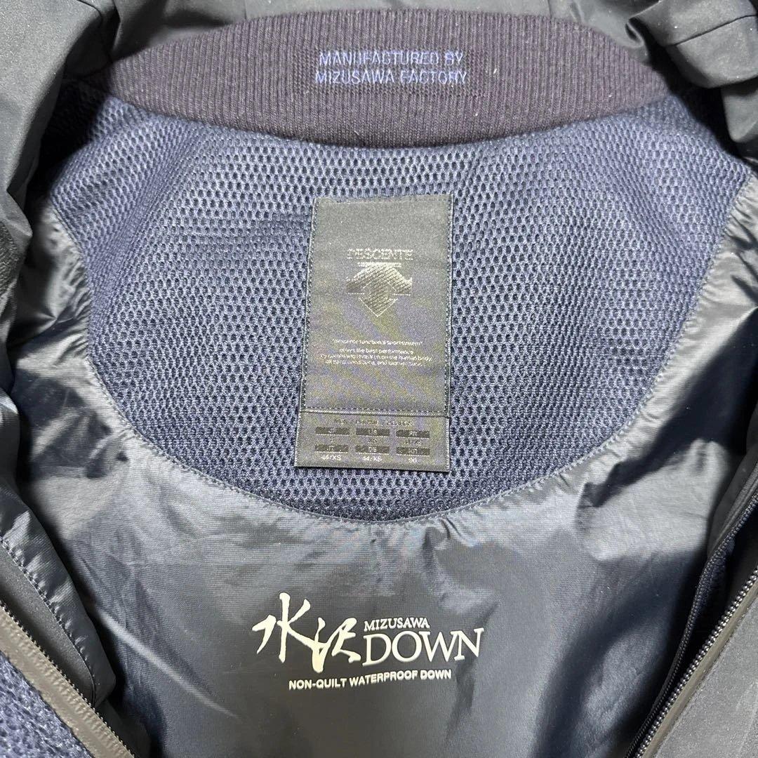 デサント オルテライン 水沢ダウン SHUTTLE ダウンジャケット ネイビー