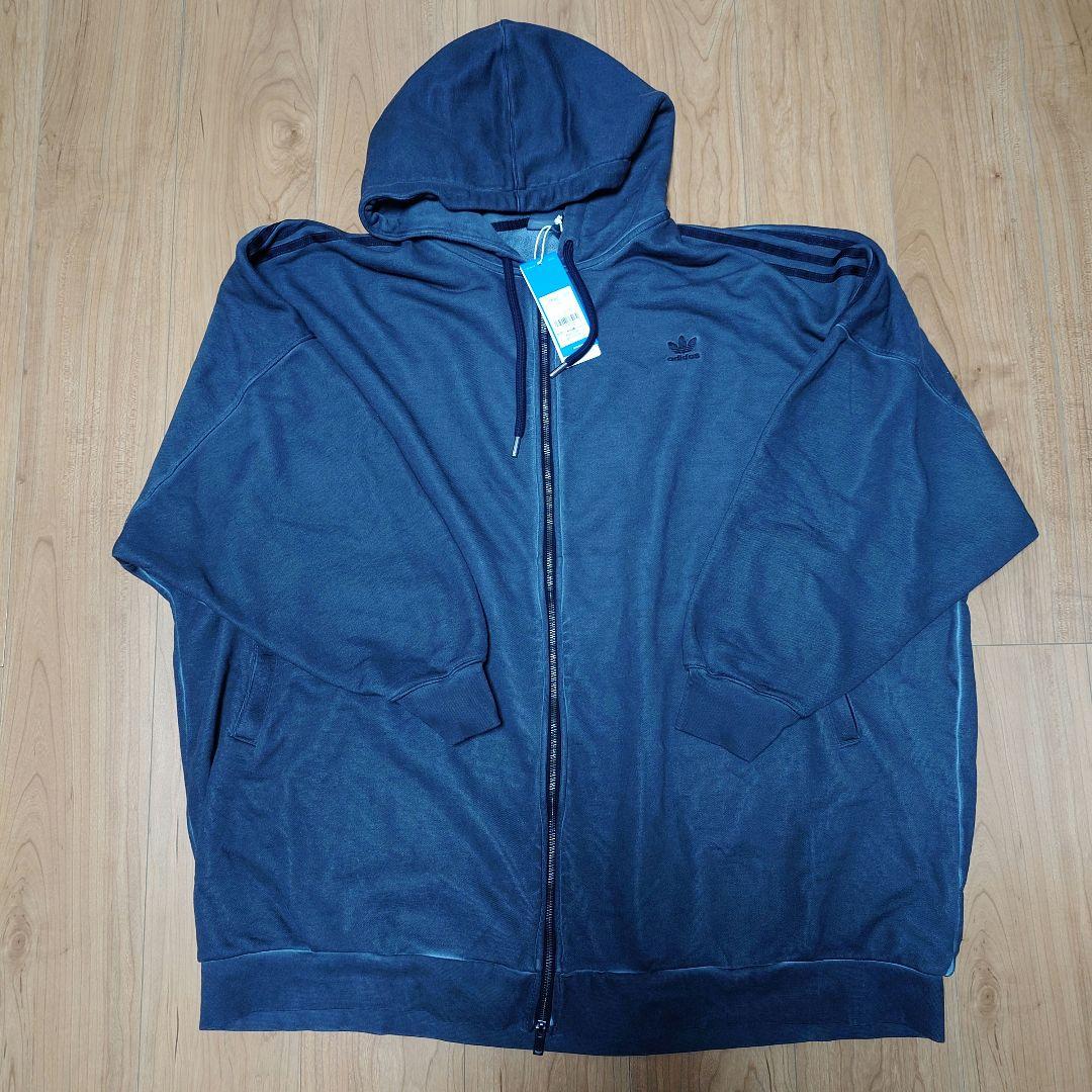 新品2XS Adidasシーズン2ウォッシュド フルジップパーカー