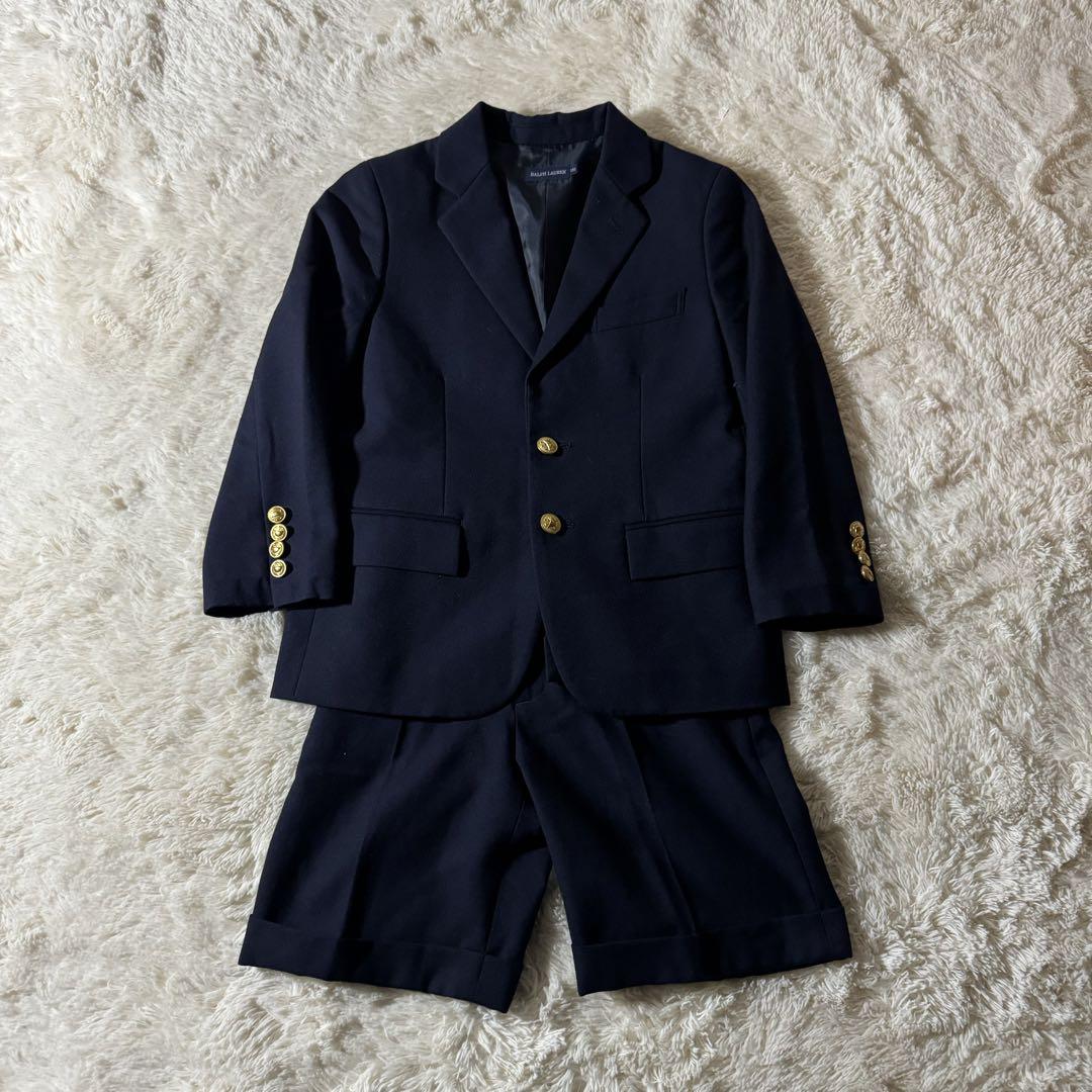 【希少】RALPH LAUREN フォーマルセットアップ　紺ブレ