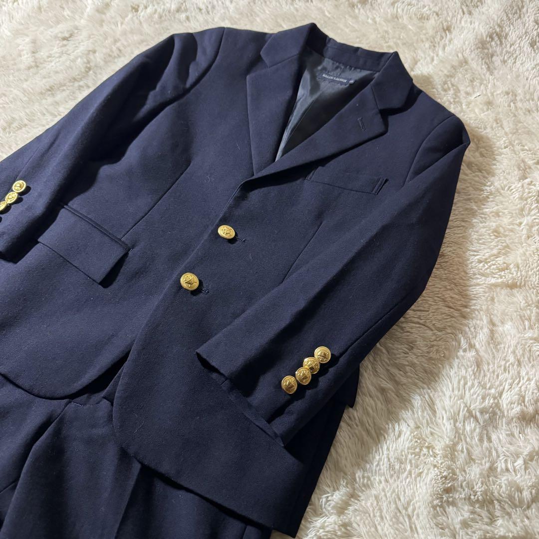 【希少】RALPH LAUREN フォーマルセットアップ　紺ブレ