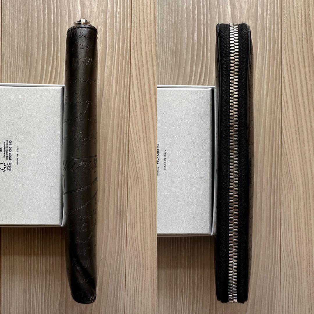 【お取り寄せ】 ベルルッティ 定価20,3万 イタウバ 最新型 GRIGIO NERO 長財布 小物