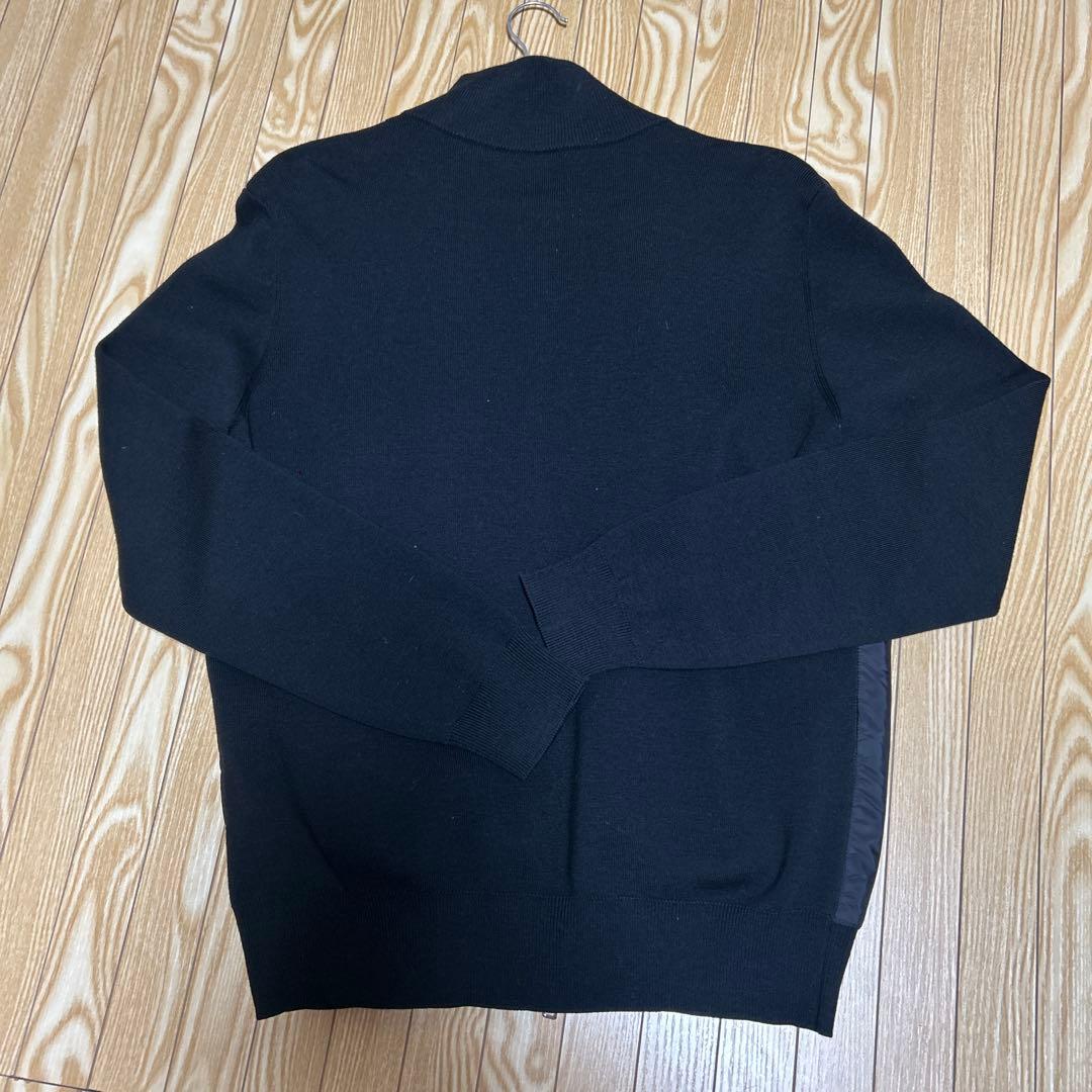 PRADA プラダ ナイロン×ウール ニットスリーブ ブルゾン 三角ロゴ 50 PRADA プラダ ナイロン×ウール ニットスリーブ ブルゾン 三角ロゴ 50