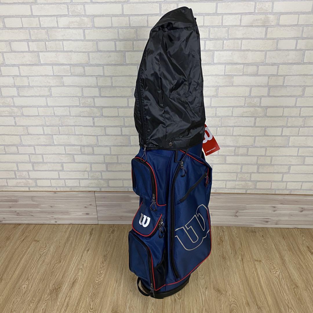 ＊未使用品＊ Wilson ウィルソン ゴルフバッグ キャディバッグ ネイビー