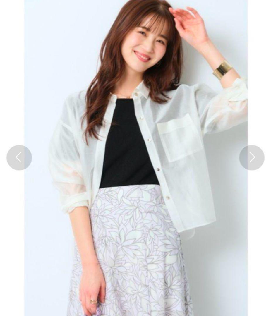JUSGLITTY シアーショートシャツ　⭐︎新品タグ付き⭐︎