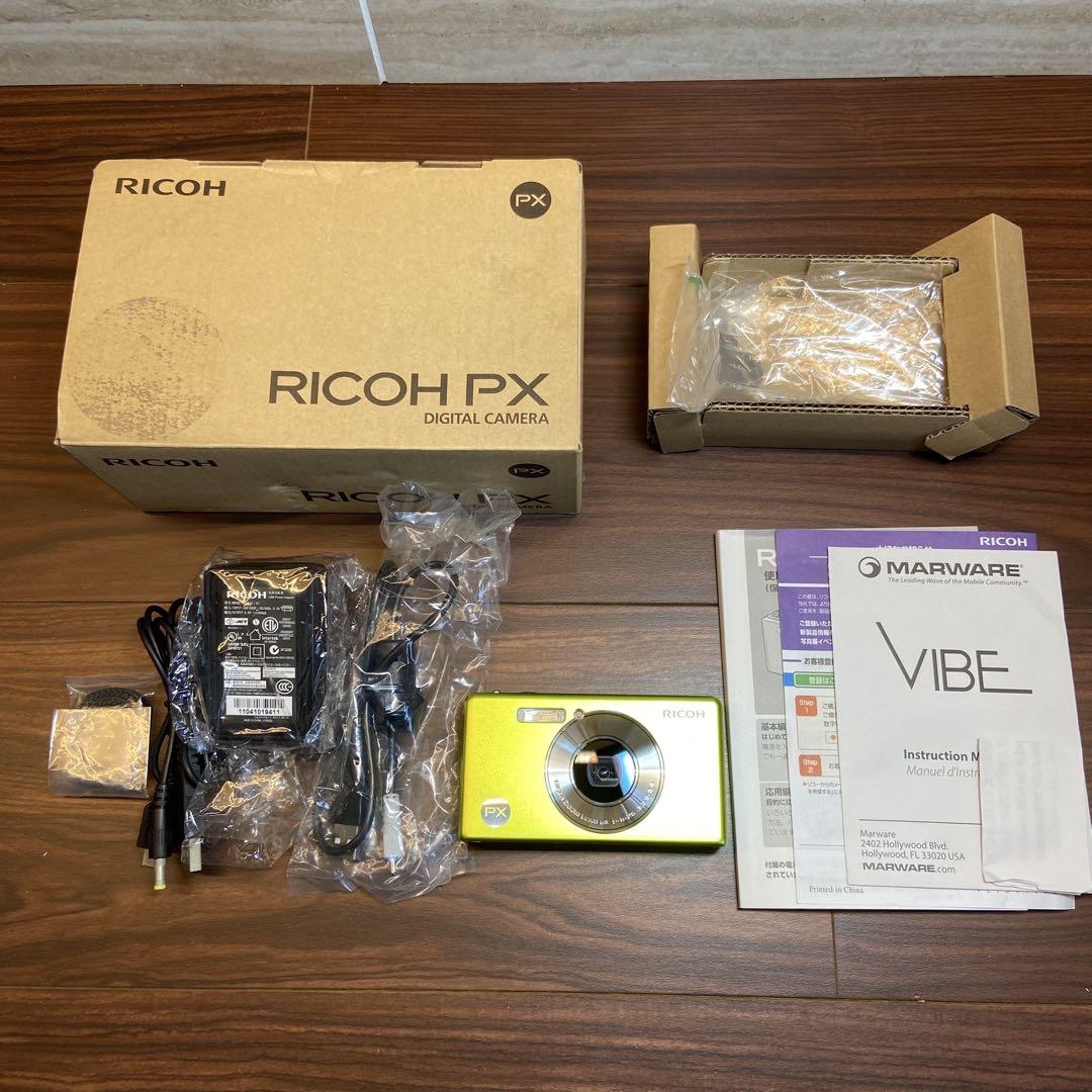 RICOH PX ライムグリーン デジカメ 3056