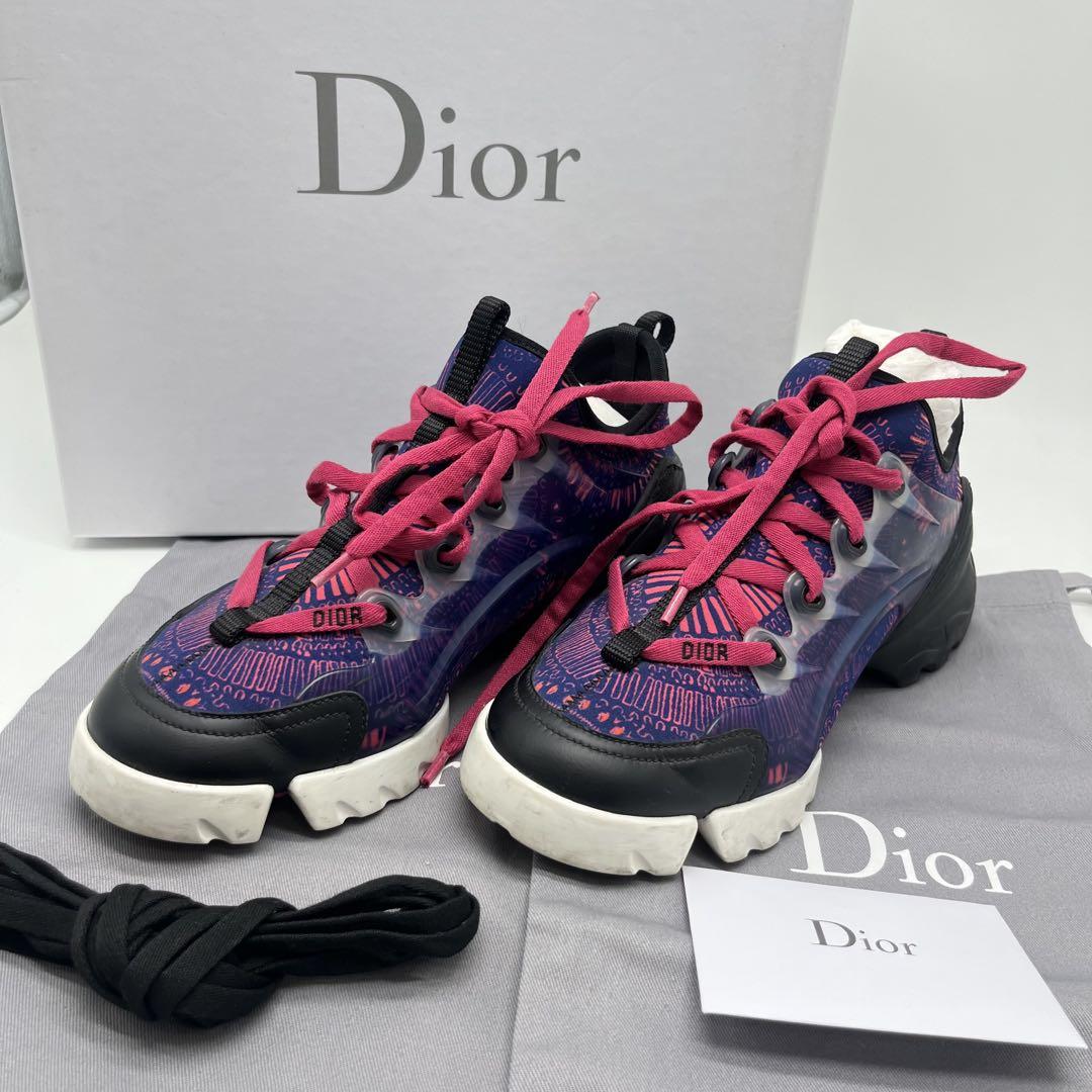 近年　箱保存袋付き　Christian Dior D-Connect スニーカー