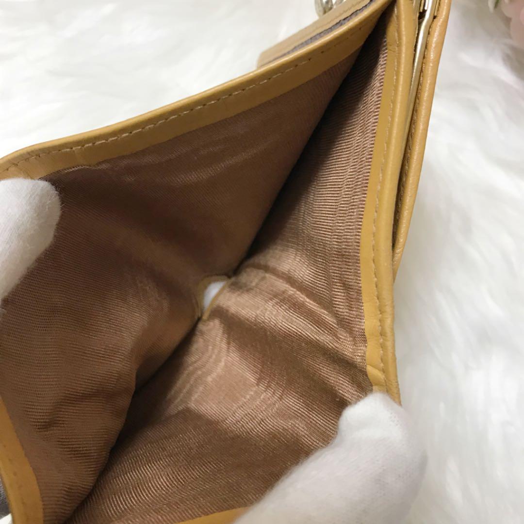 CELINE セリーヌ マカダム柄 トリオンフ がま口 二つ折り財布