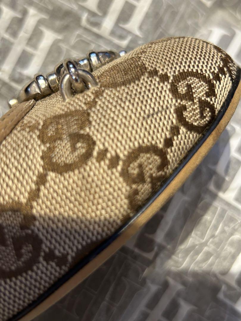 正規品GUCCIロゴのローファーシューズ36 1/2