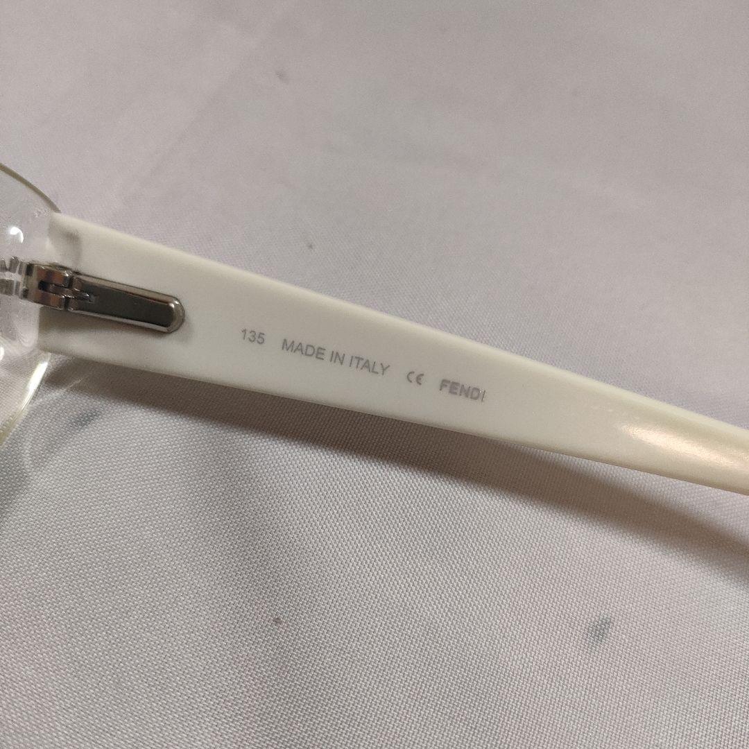 最新情報 113 美品 フェンディ クリアオーバーサイズサングラス F956R 小物