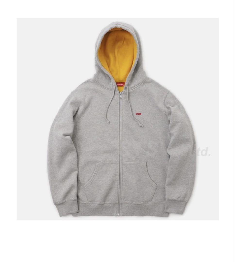 Supreme contrast zip up box logo hooded