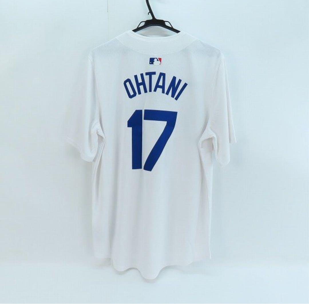 公式 NIKE ロサンゼルスドジャース 大谷翔平 リミテッドユニフォーム L 白