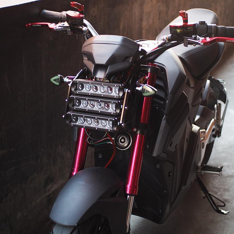 黒赤 汎用LED3段ヘッドライト ズーマー グロム Z125 grom