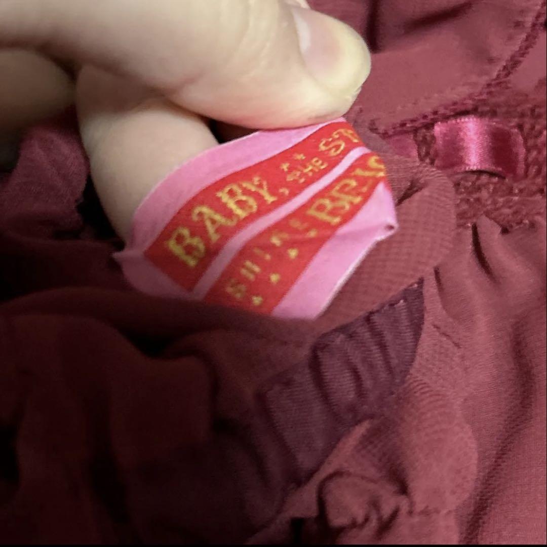 BABY シフォンプリンセスドレスブラウス ボルドー