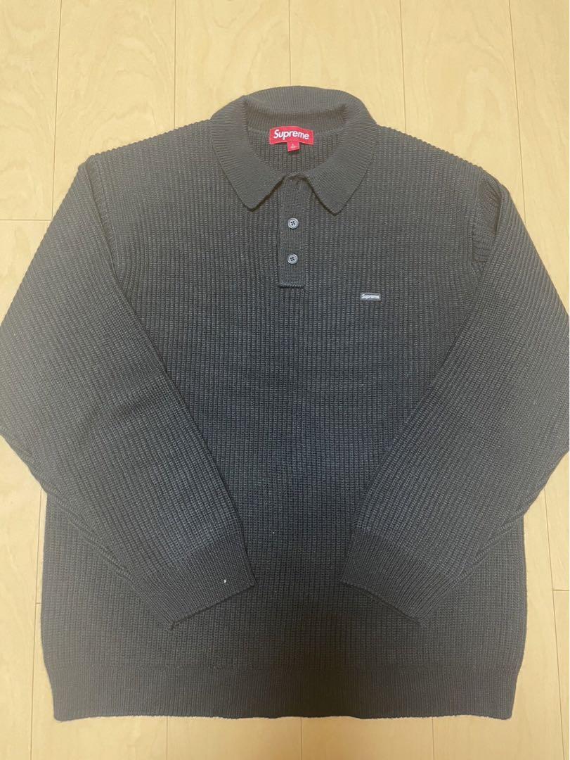 Supreme Small Box Polo Sweater ブラック Lサイズ Supreme Small Box Polo Sweater ブラック Lサイズ