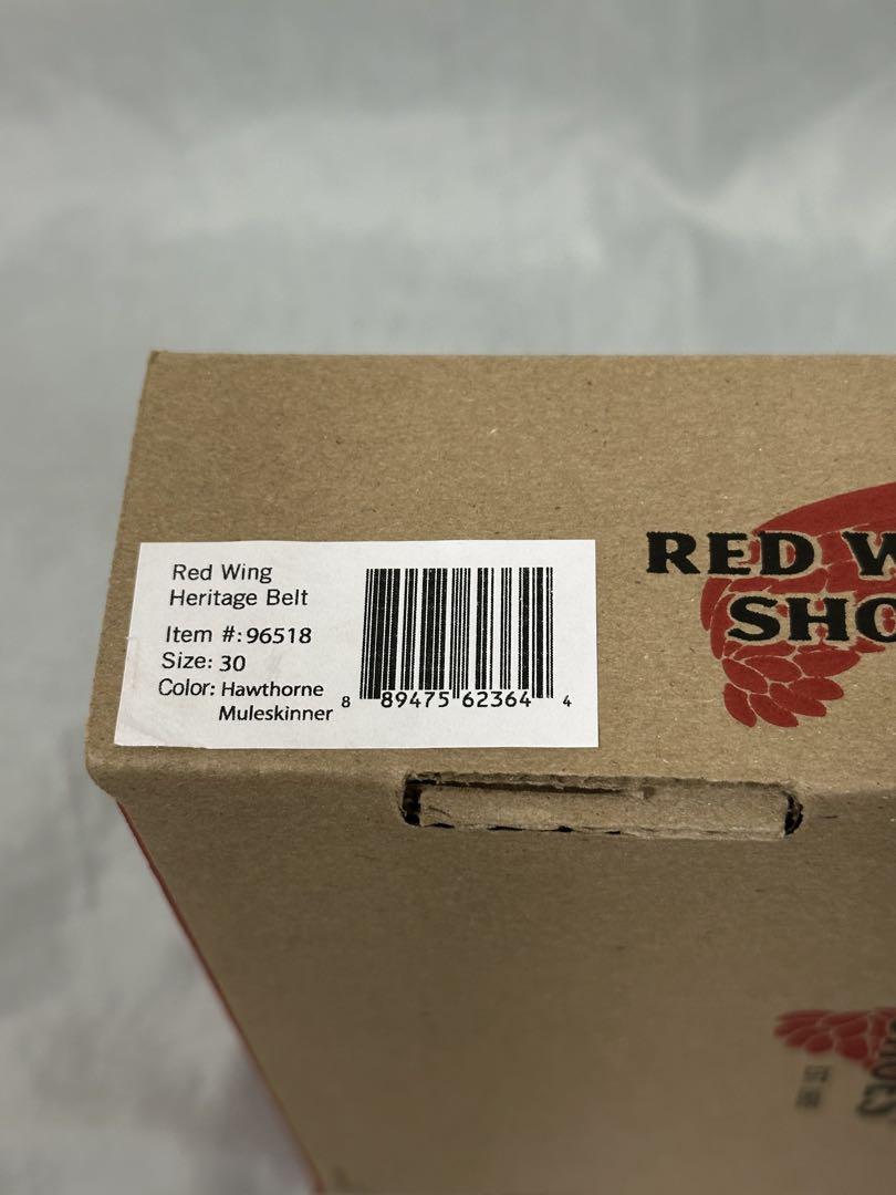 RED WING LEATHER BELT ホーソーン・ミュールスキナー