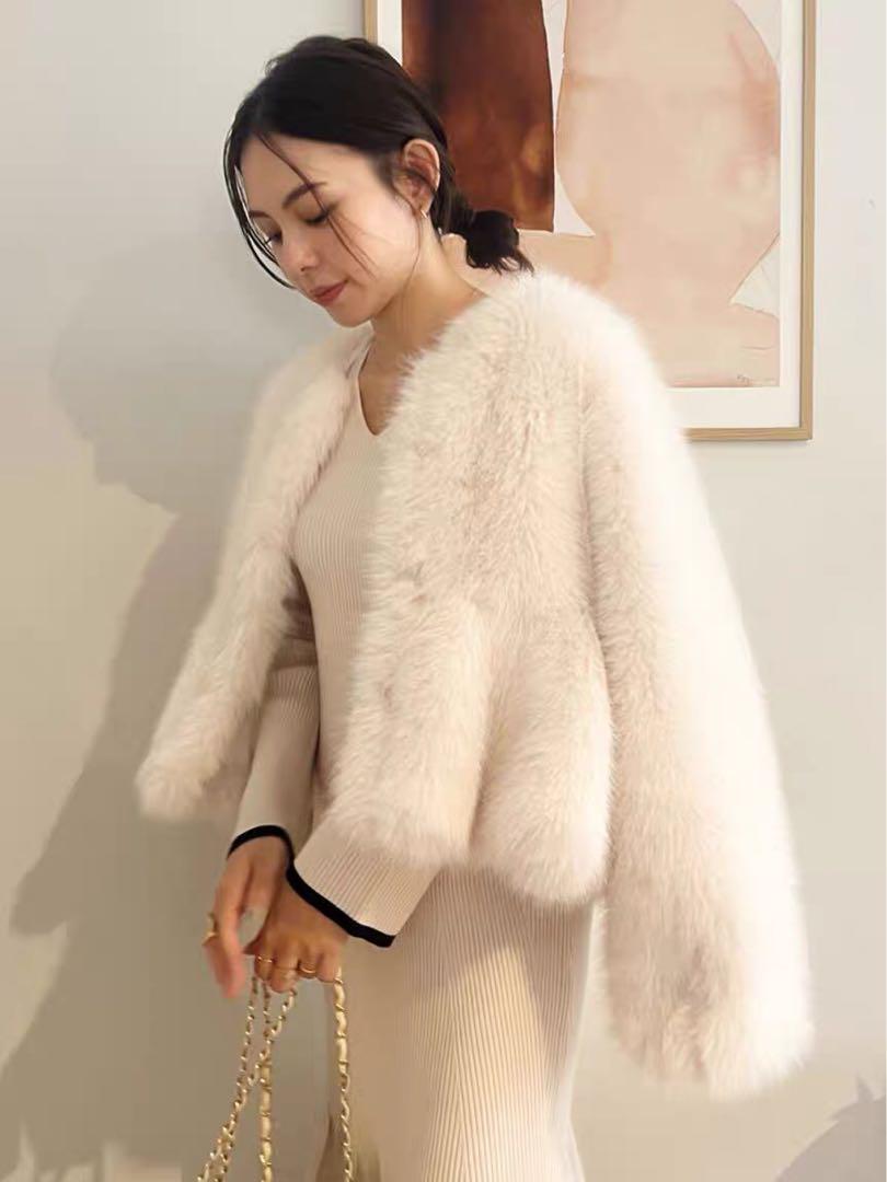 【d】RAMONA PEPURAMU COAT BIBIY ファーコート Bibiy RAMONA PEPURAMU COAT