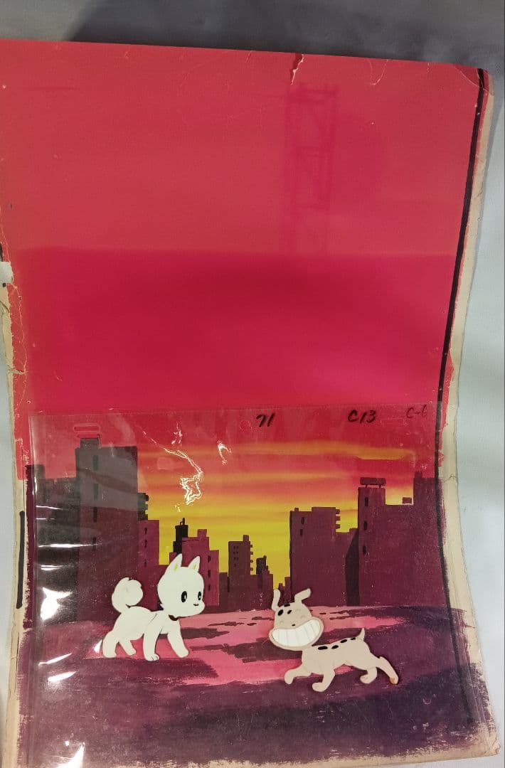 セル画 「ワンサくん」背景 前景付 手塚治虫 芦田 豊雄永島慎二 西崎 義展 セル画 「ワンサくん」背景 前景付 手塚治虫 芦田 豊雄永島慎二 西崎 義展