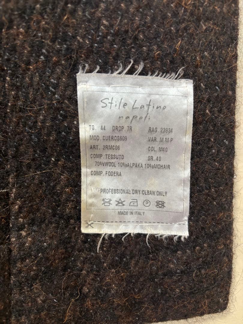 Stile Latino　ダブルチェスターコート“EROS”