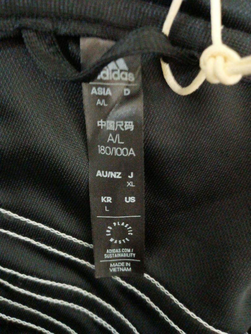 adidasアディダス新品セットアップパーカージャージトップスボトムス上下黒XL
