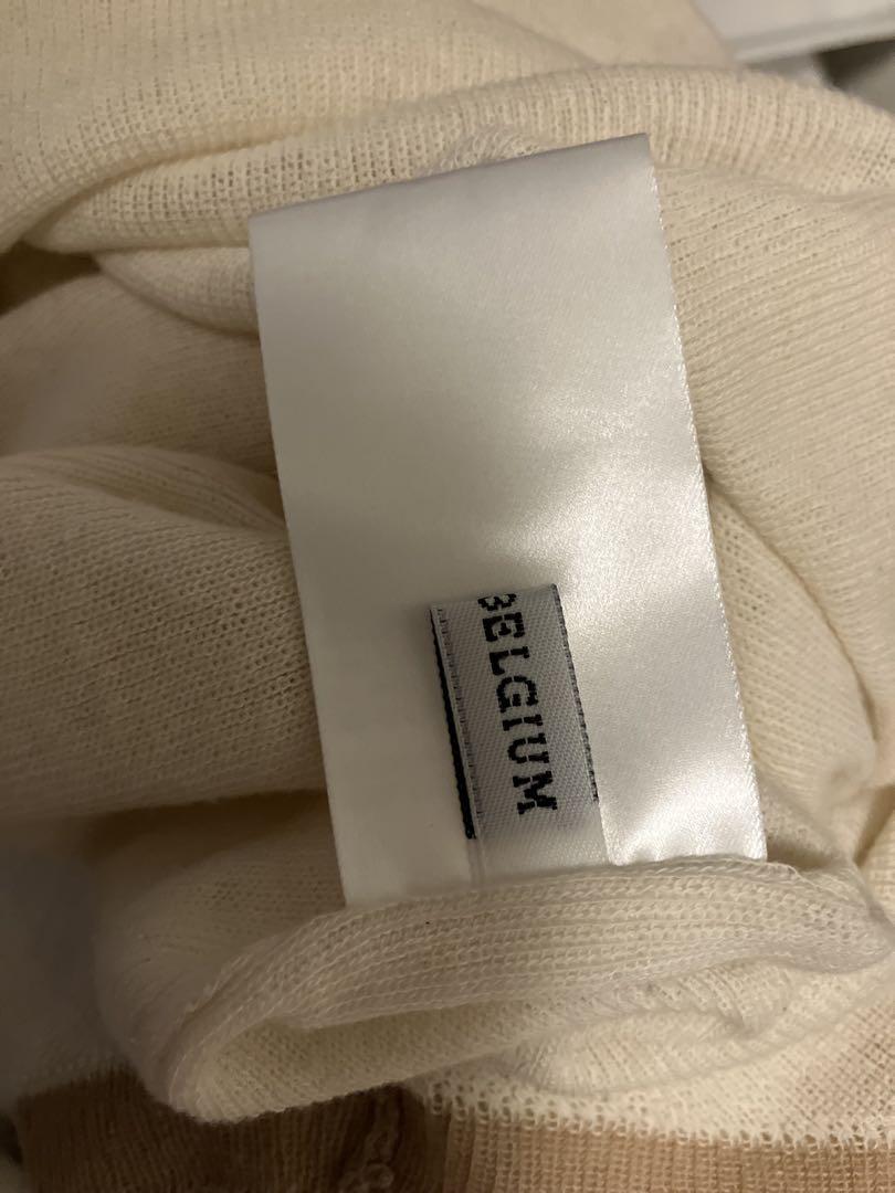 ANN DEMEULEMEESTER 長袖ニット XXS クリーム色オンライン シ
