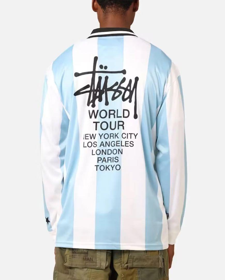 海外限定 stussy フットボールジャージ ゲームシャツ ポロシャツ 8ボール