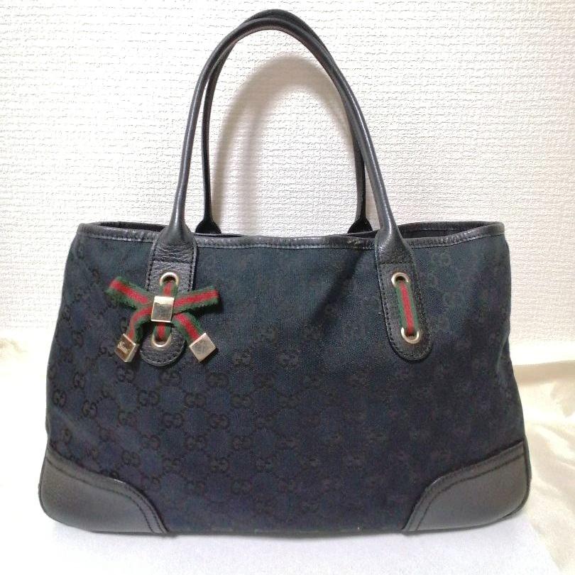 GUCCI キャンバス トートバッグ