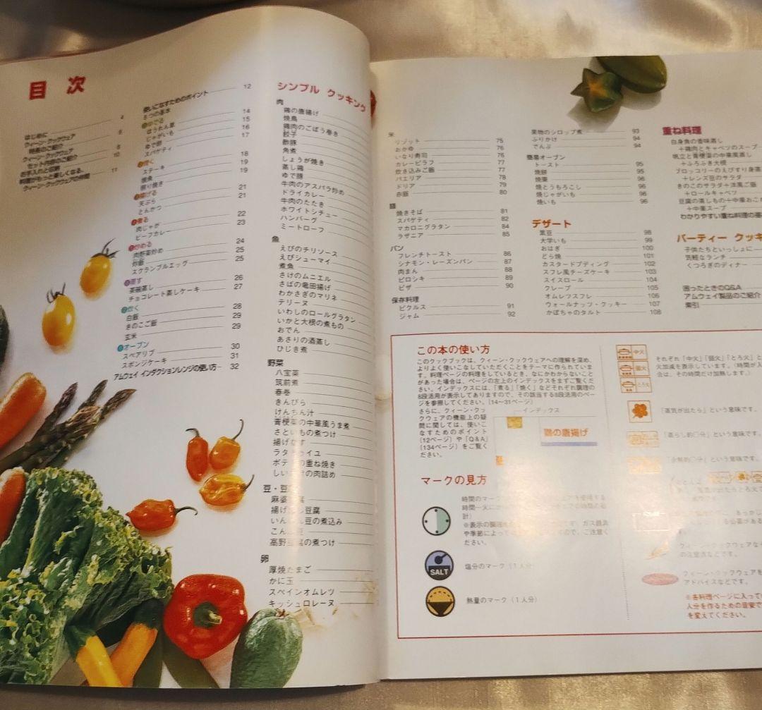 【送料無料】アムウェイ クィーン クックウェア　鍋　 お料理ブック付