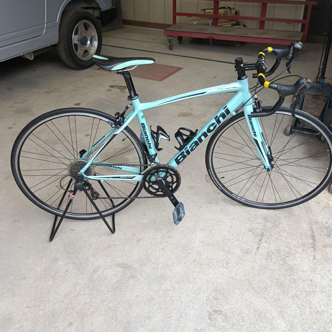 Bianchi ロードバイク 水色 アルミフレーム