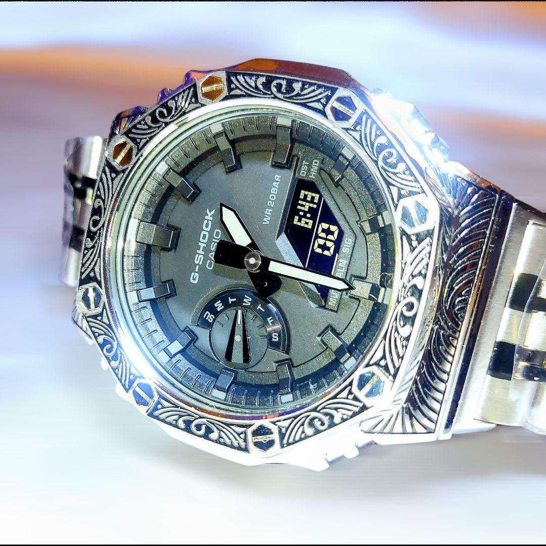 外装新品✨G-SHOCK GA-2100 フルメタルカスタム