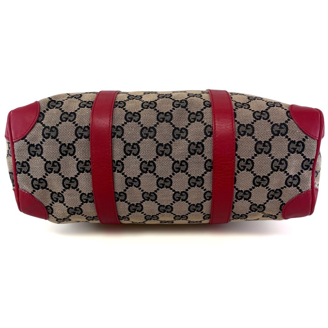 GUCCI グッチ/GGキャンバスミニボストンレザーハンド/130942/178