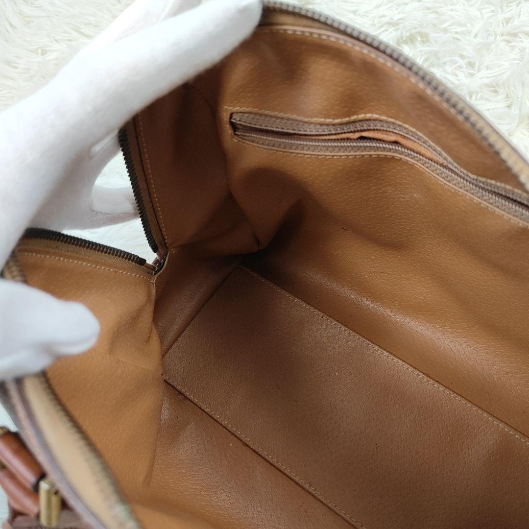 CELINE　ミニボストン　ショルダーバッグ　マカダム　2way　トリオンフ
