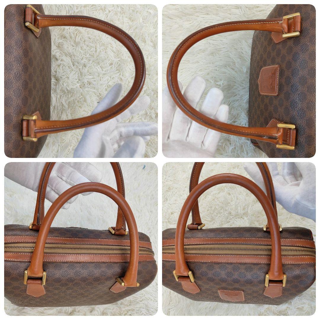CELINE　ミニボストン　ショルダーバッグ　マカダム　2way　トリオンフ