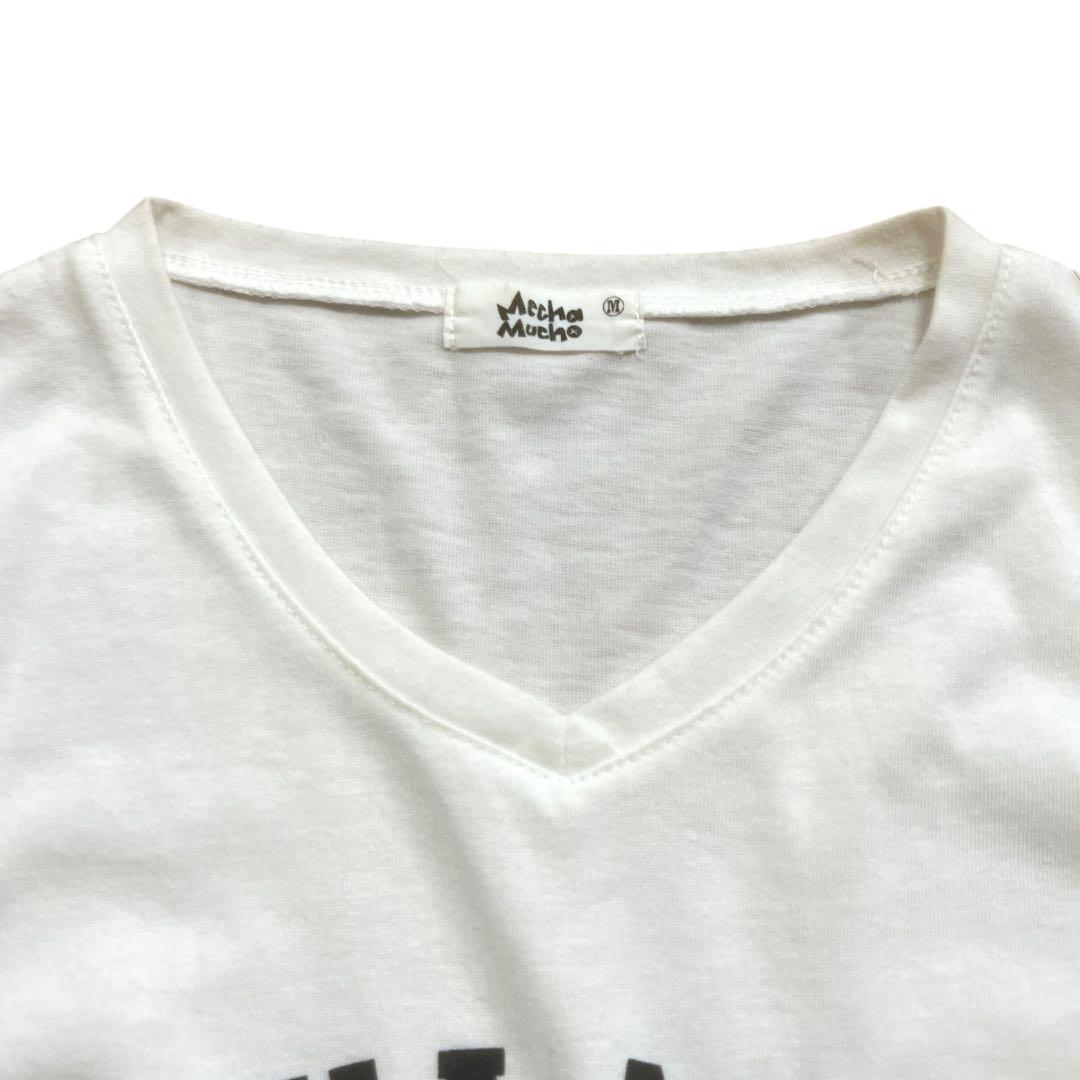 極美品 マックハウス Vネック半袖Tシャツ メチャムーチョ